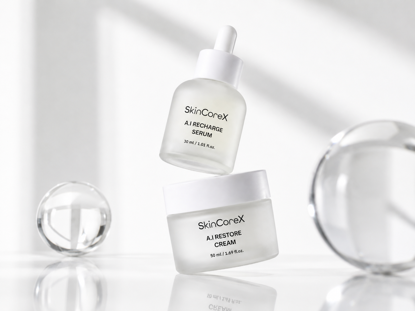 SkinCoreX A.I Collection serum and cream duo