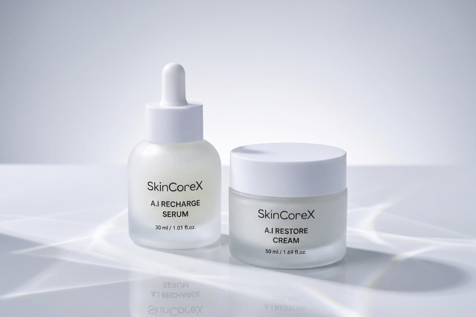 SkinCoreX A.I Collection serum and cream duo